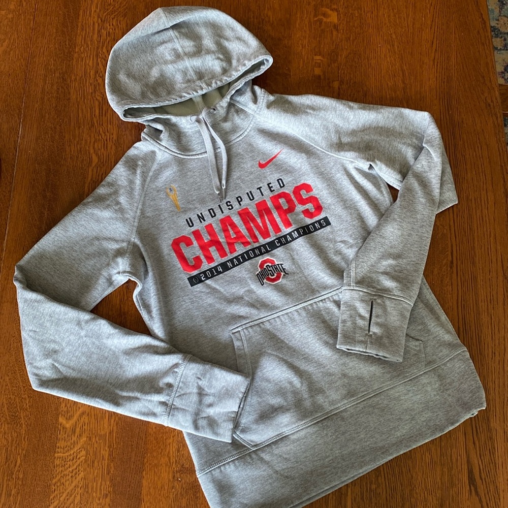 Nike The Ohio State 2014 Undisputed National Champions Hoodie/Sweatshirt Small